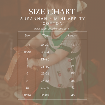 Susannah ~ Mini Verity Dress