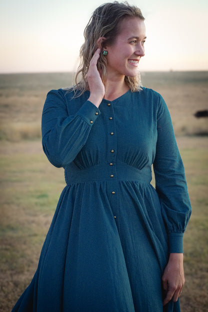 Indigo Lattice ~ Hearthside Maxi