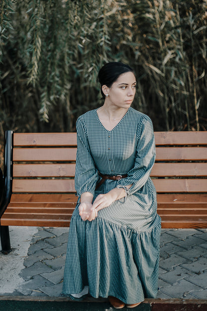 Spruce Gingham ~ Hinterland Dress