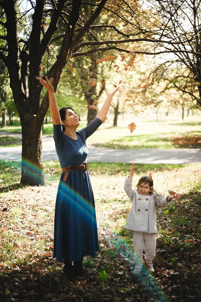 Indigo Lattice ~ Faye Dress