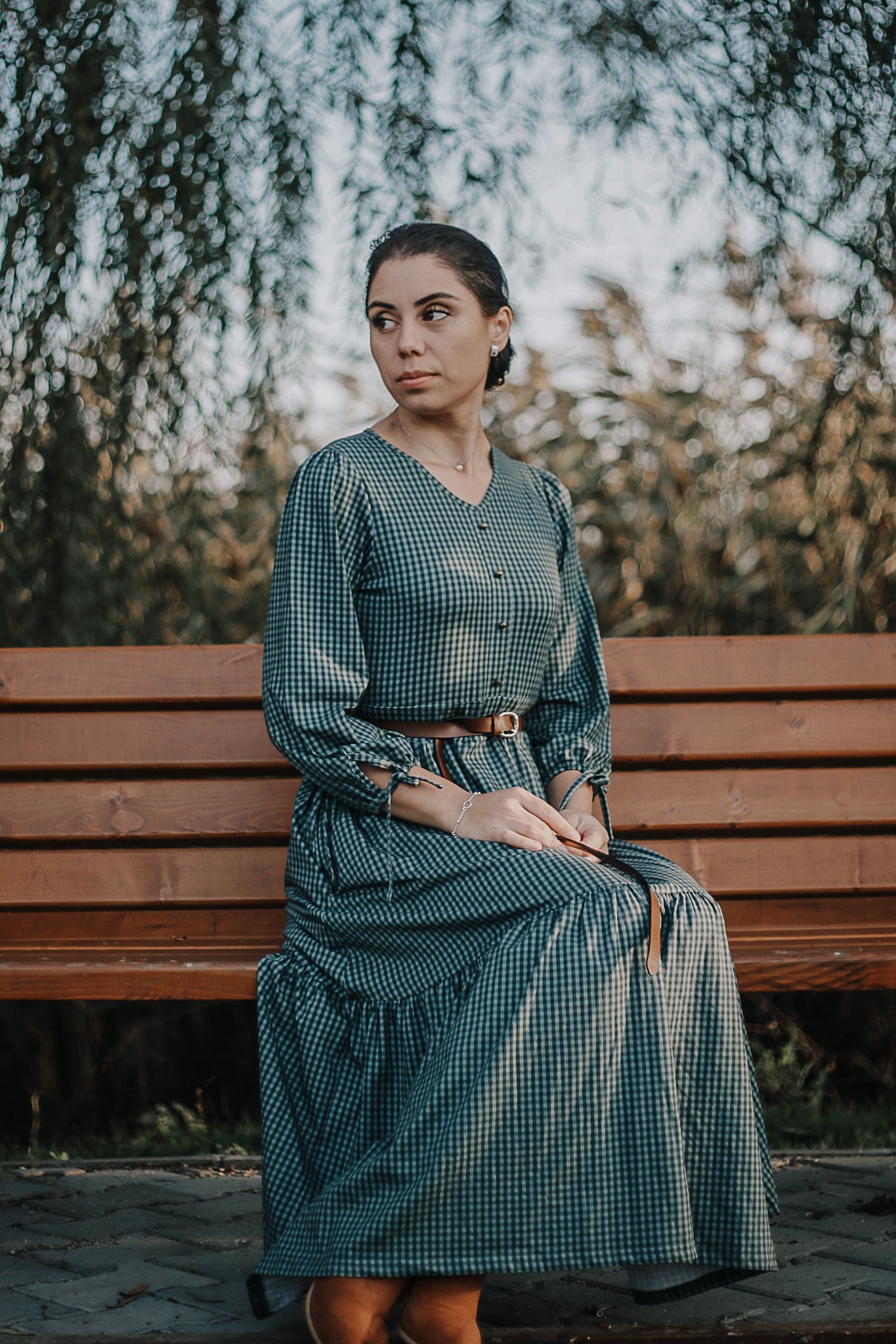 Spruce Gingham ~ Hinterland Dress