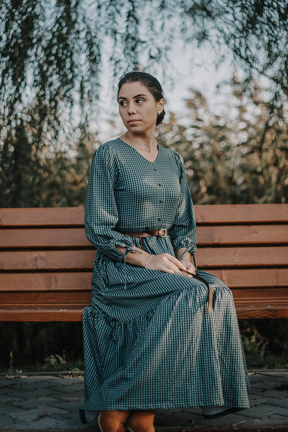 Spruce Gingham ~ Hinterland Dress