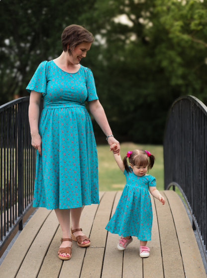 Blue Danube ~ Mini Everyday Dress