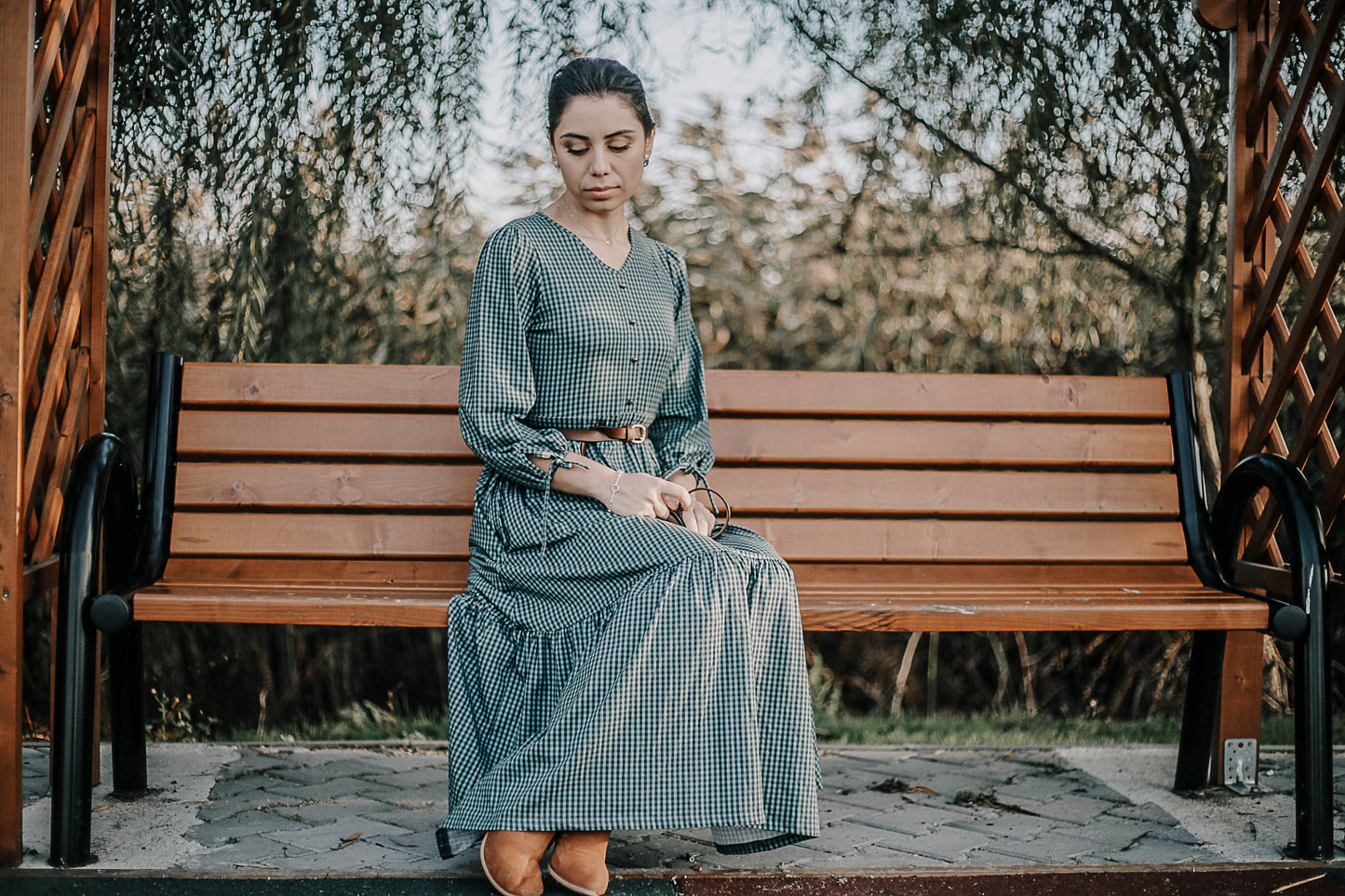 Spruce Gingham ~ Hinterland Dress