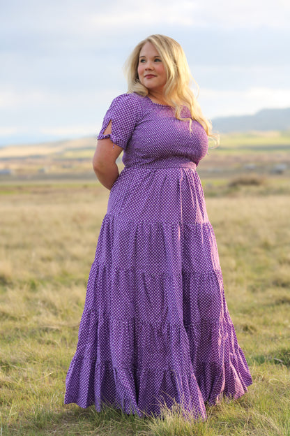 Morning Glory Gingham ~ Nightingale Dress