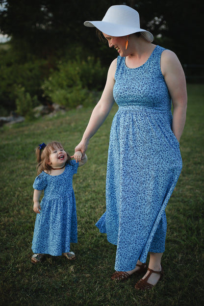 Scripted Azure ~ Mini Everyday Dress