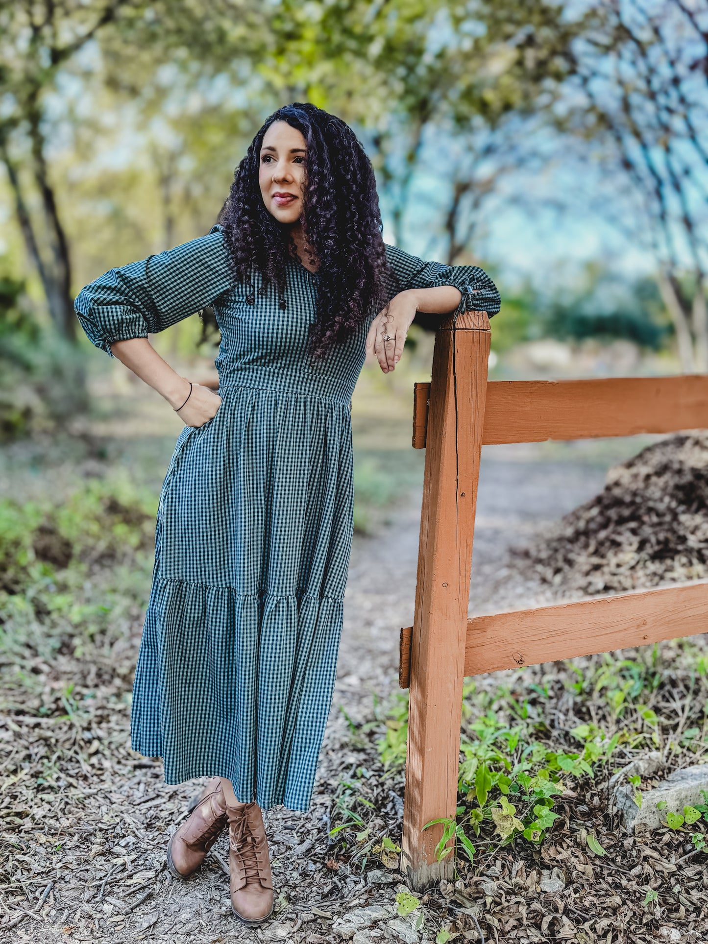 Spruce Gingham ~ Hinterland Dress