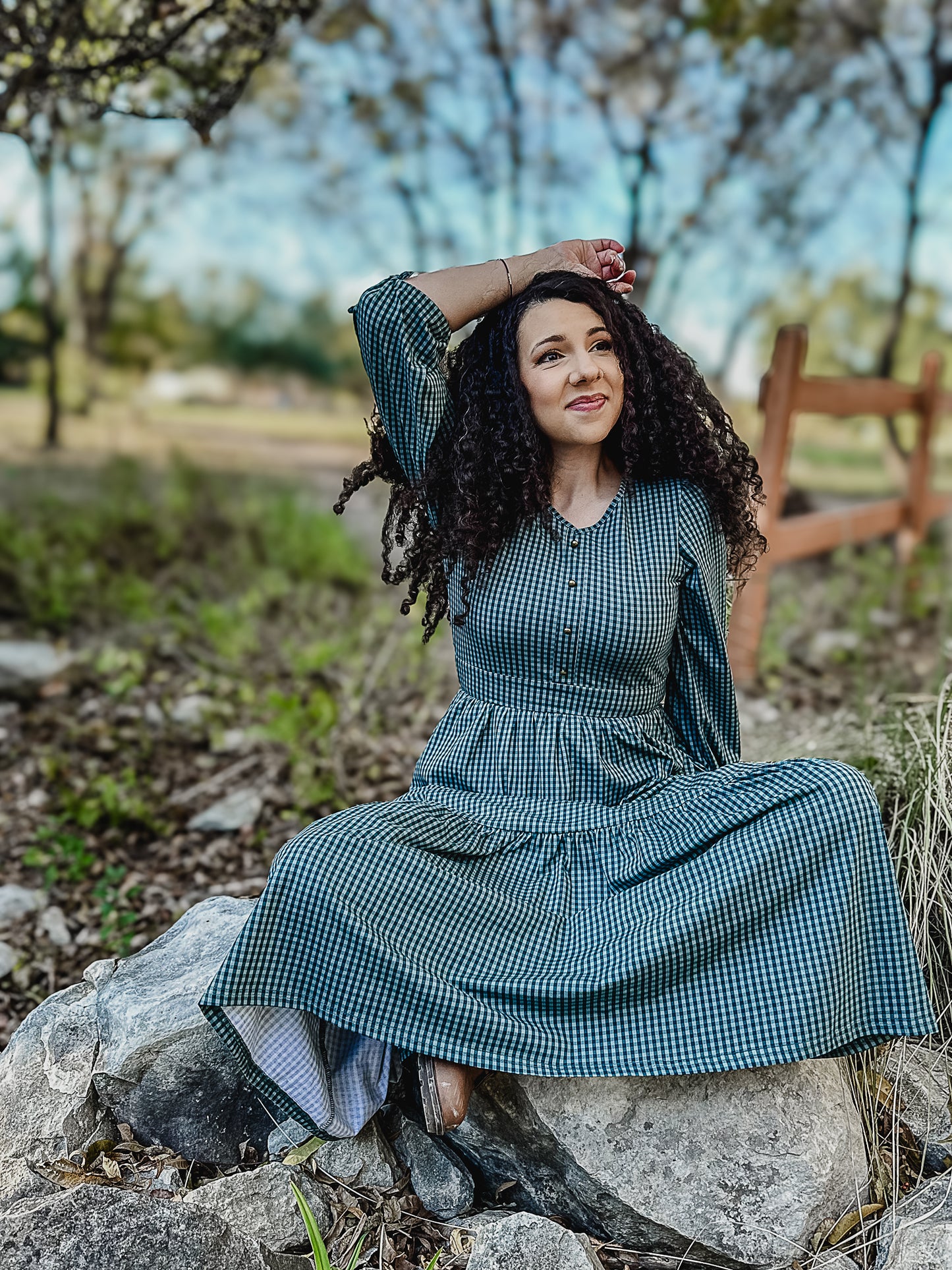Spruce Gingham ~ Hinterland Dress