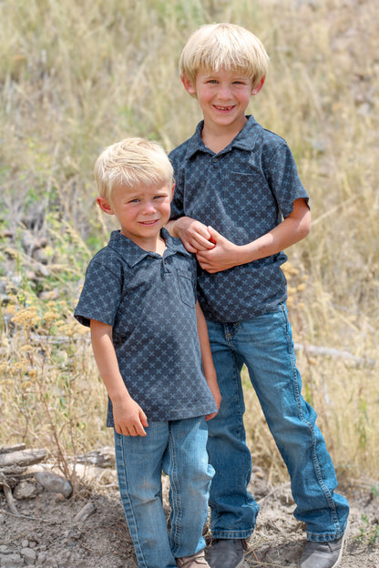 Carbon Blue ~ Boy’s Perseverance Polo