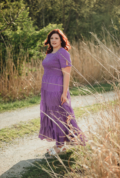 Morning Glory Gingham ~ Nightingale Dress