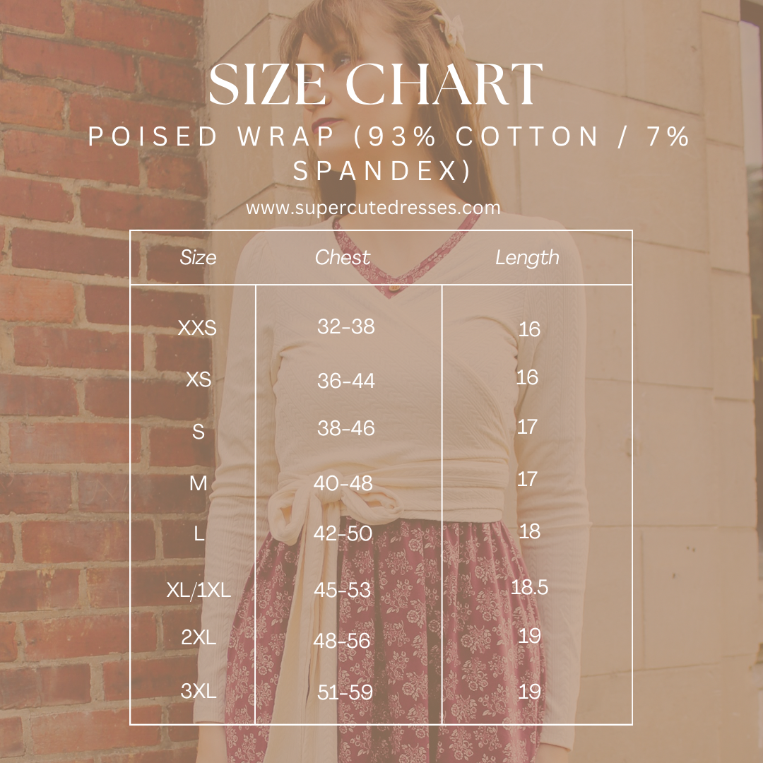 Poised Wrap—four colors