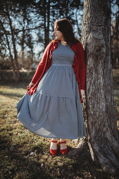 Graphite Gingham ~ Storybook Dress