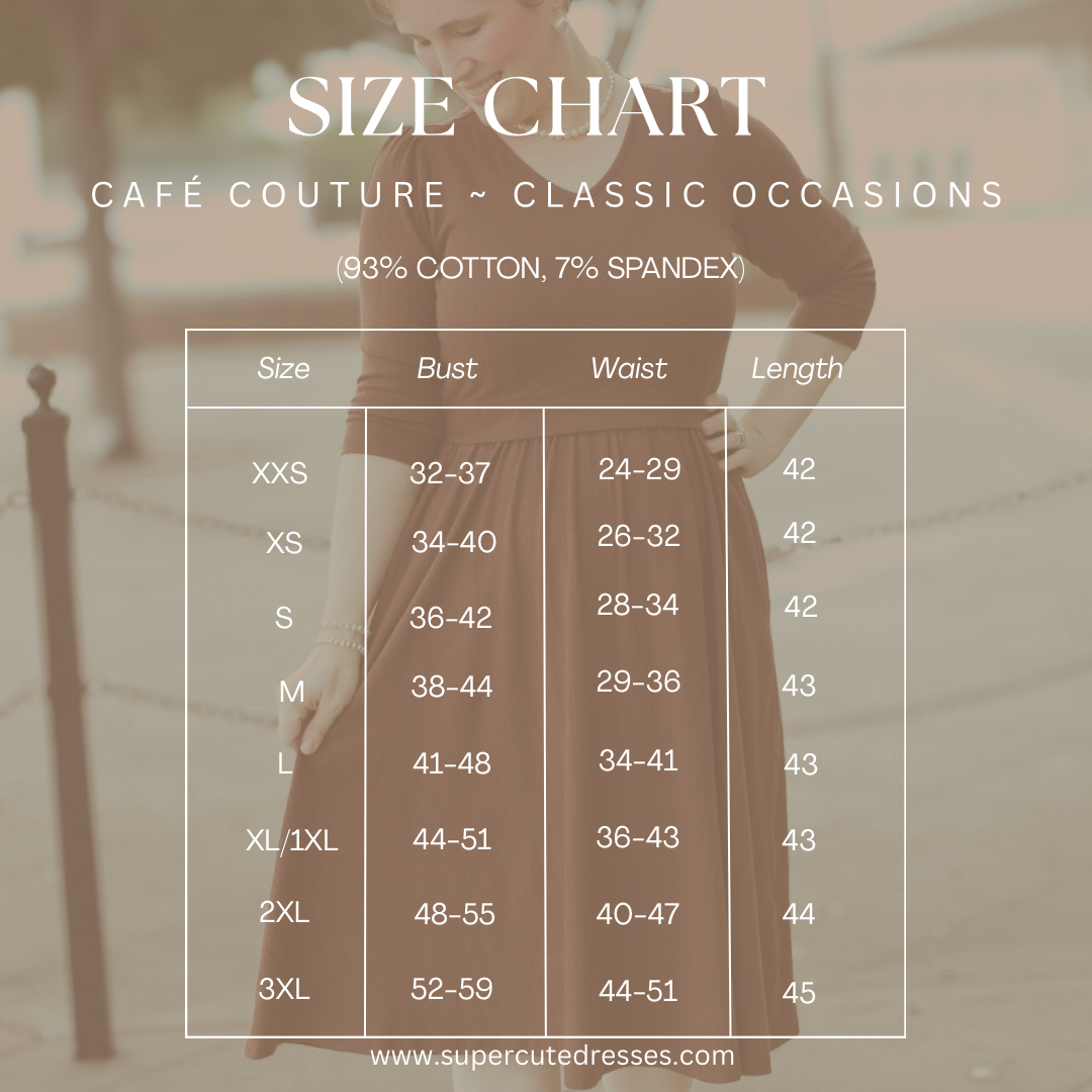 Café Couture ~ Classic Occasions Dress