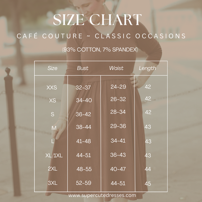 Café Couture ~ Classic Occasions Dress