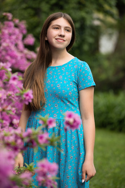 Blue Danube ~ Mini Everyday Dress
