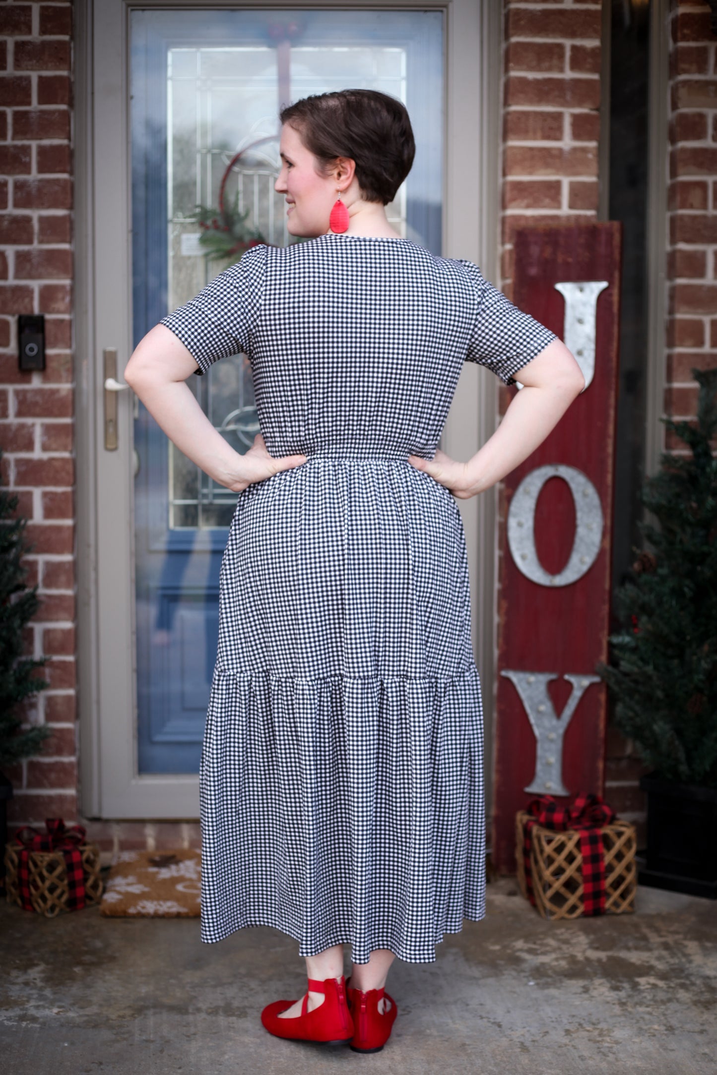 Graphite Gingham ~ Storybook Dress