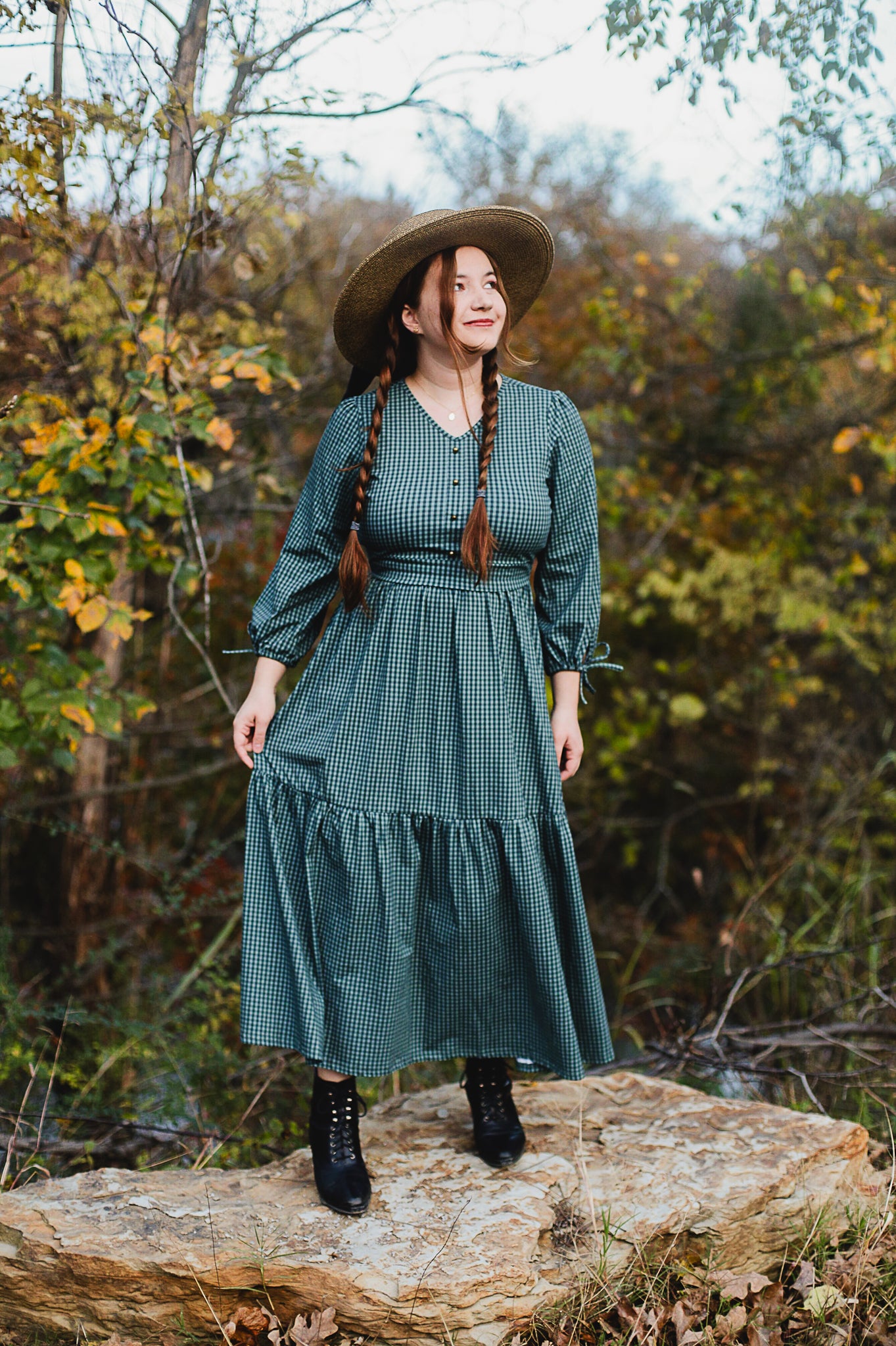 Spruce Gingham ~ Hinterland Dress