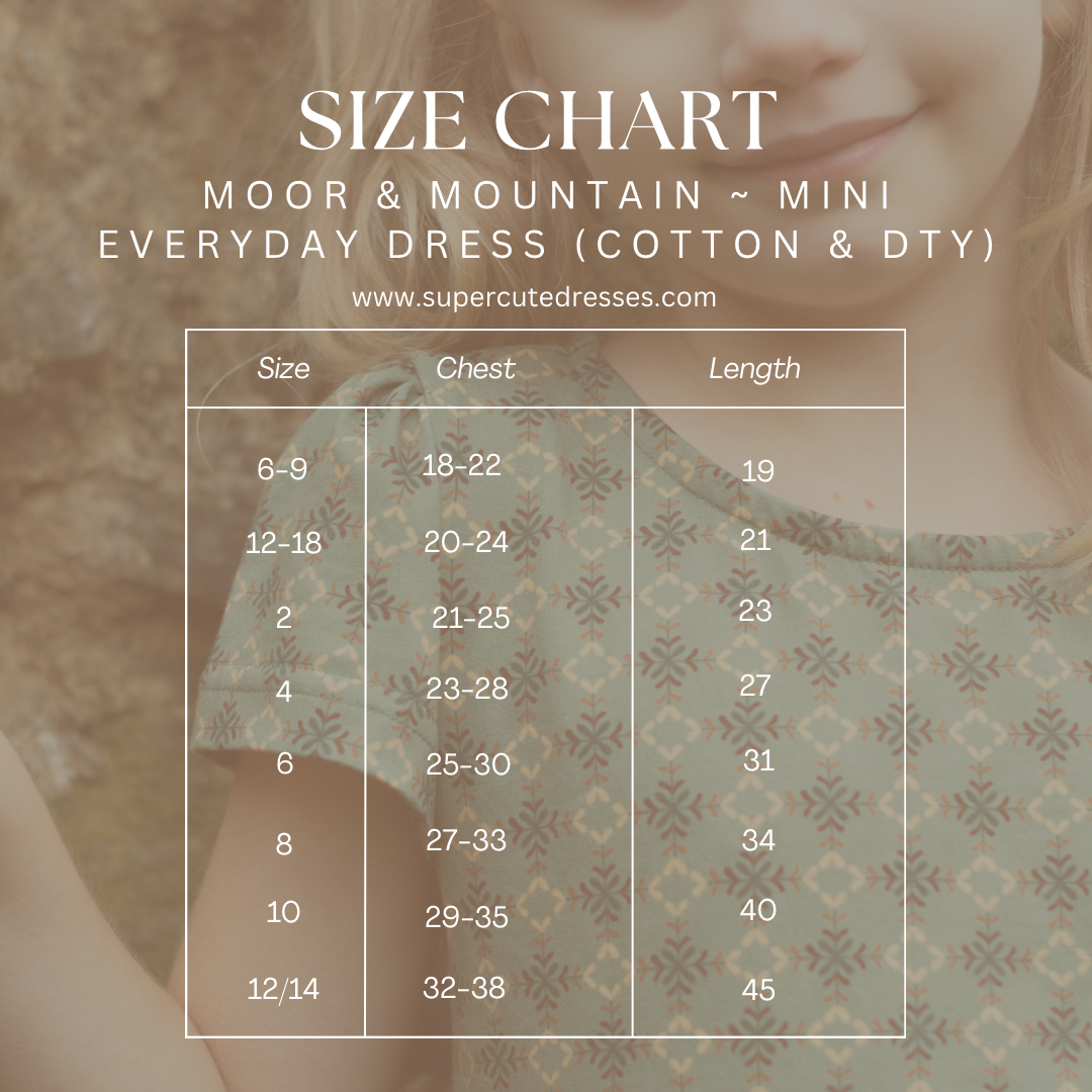 Moor & Mountain ~ Mini Everyday Dress