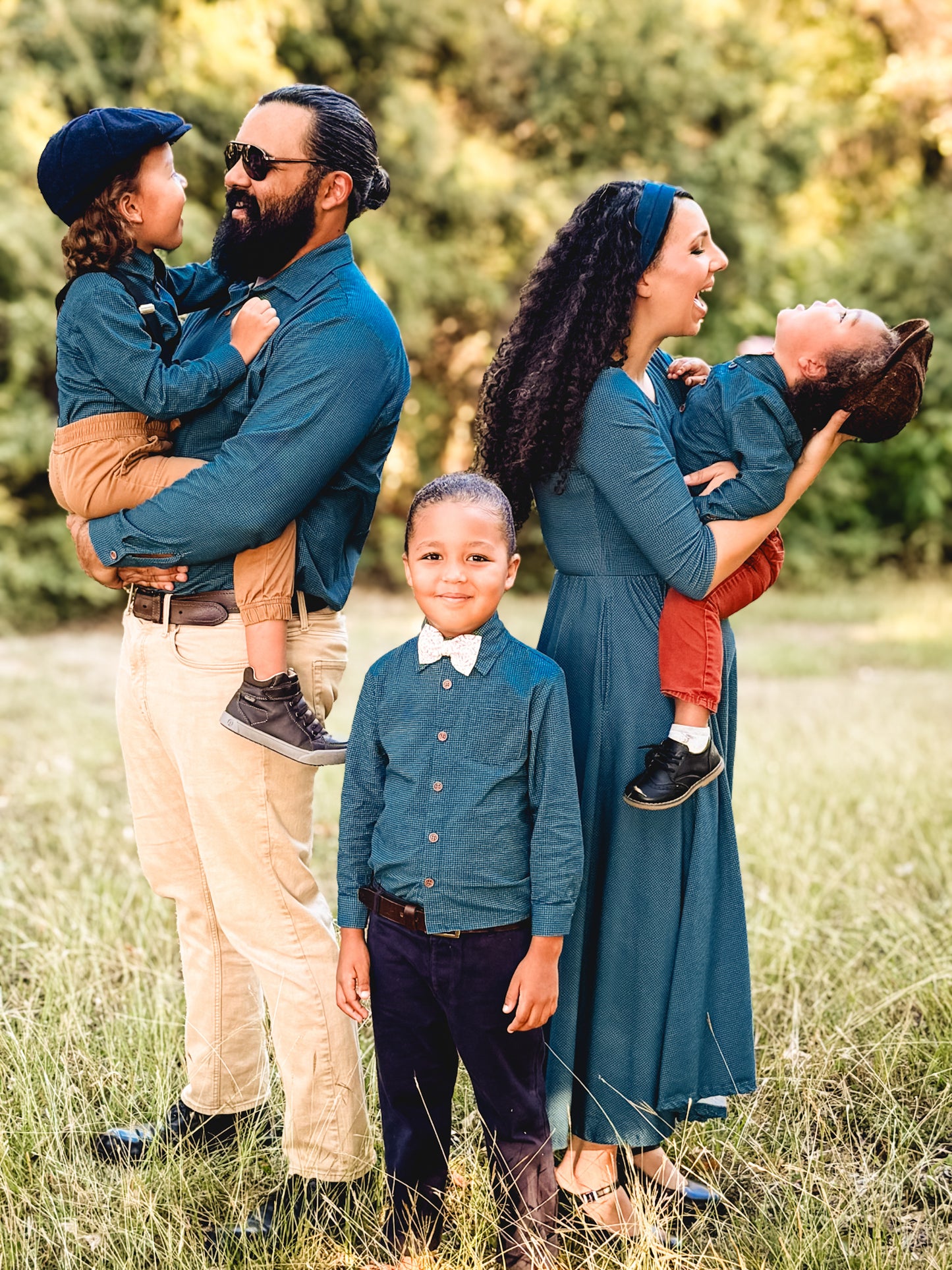 Indigo Lattice ~ Faye Dress