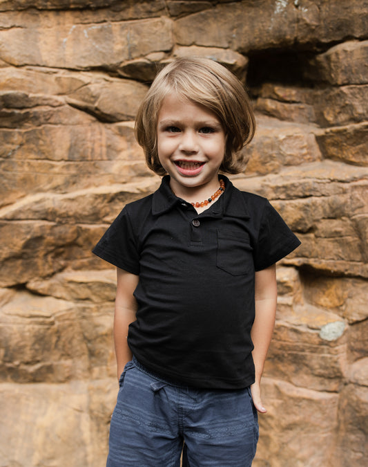 Ebony ~ Boy’s Perseverance Polo