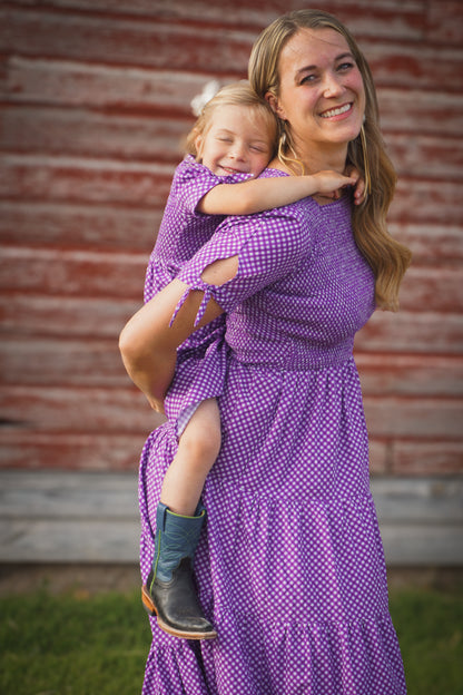 Morning Glory Gingham ~ Nightingale Dress