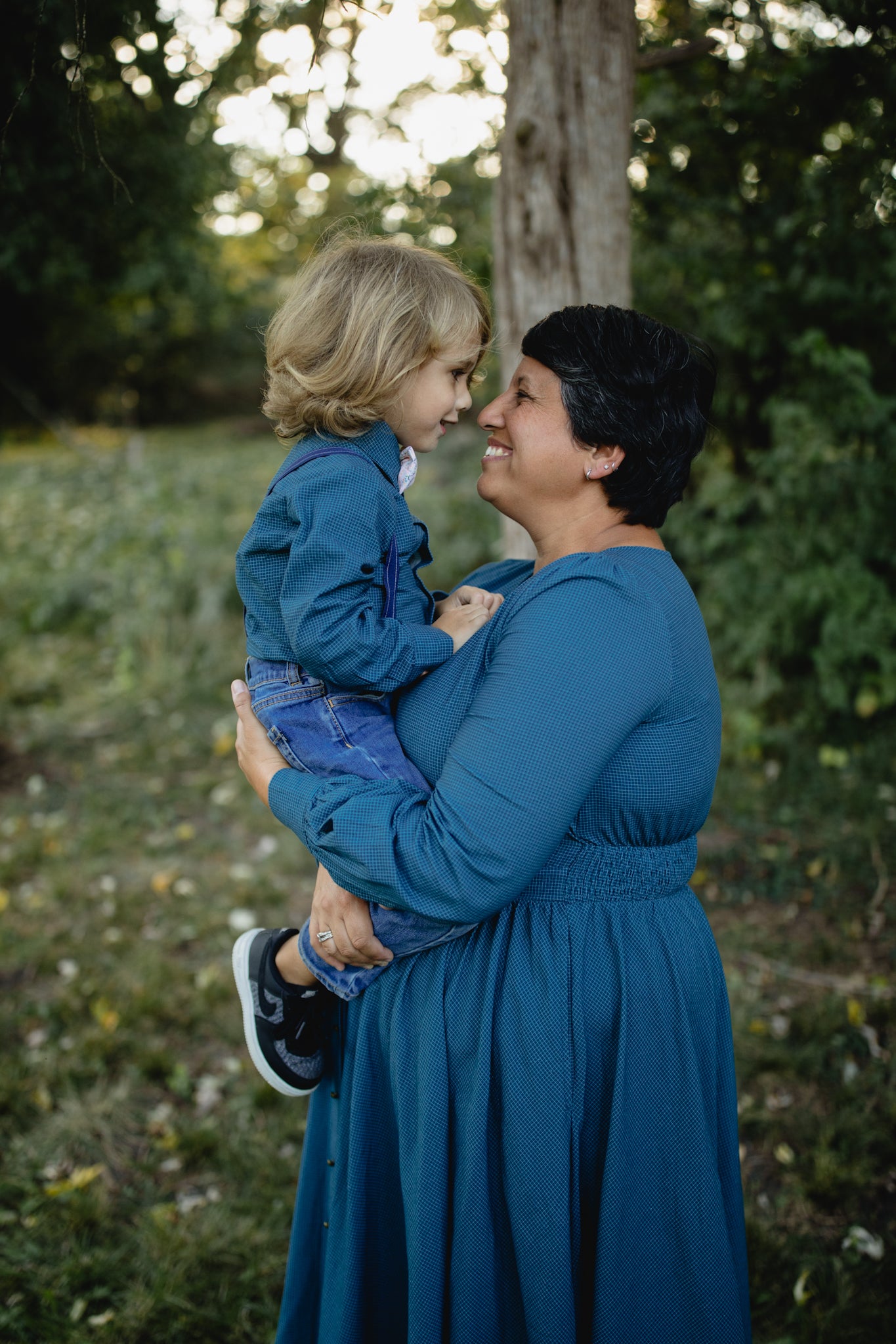Indigo Lattice ~ Boy’s Brave Button-up