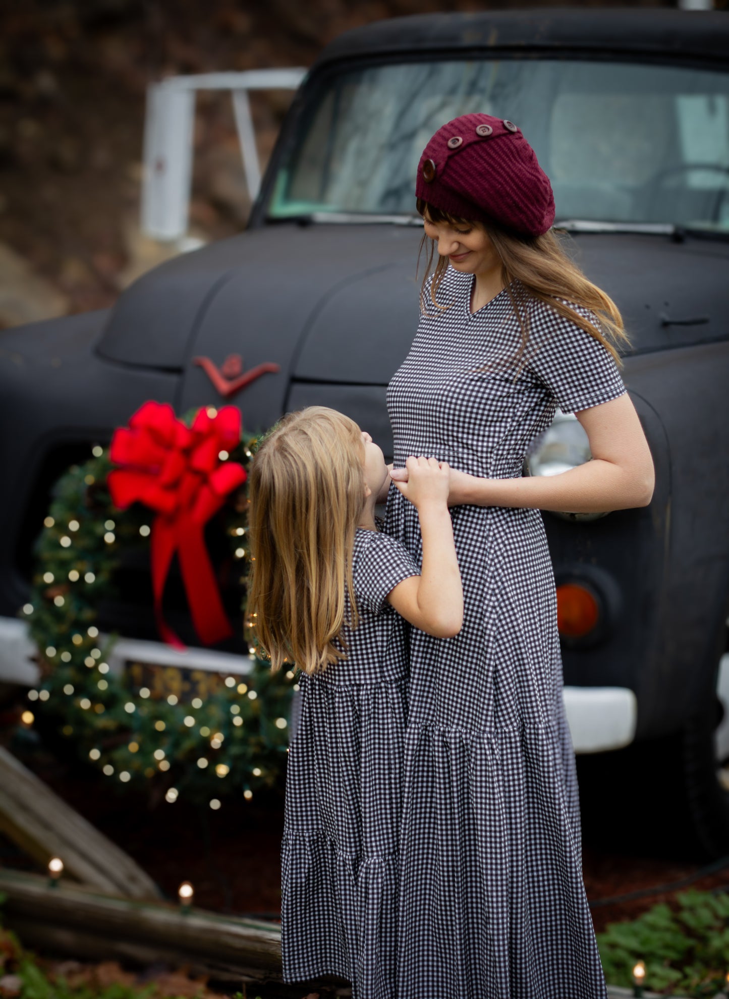 Graphite Gingham ~ Storybook Dress