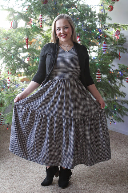 Graphite Gingham ~ Storybook Dress