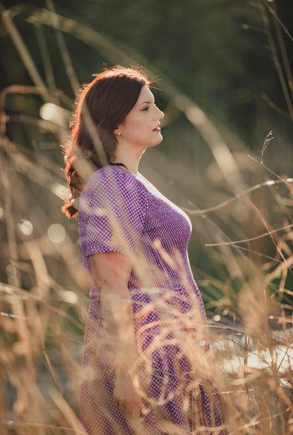 Morning Glory Gingham ~ Nightingale Dress