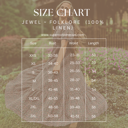 Jewel ~ Folklore Dress (linen)