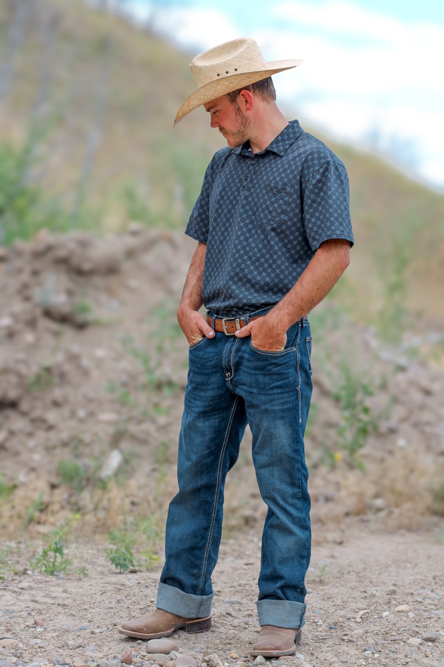 Carbon Blue ~ Men’s Perseverance Polo