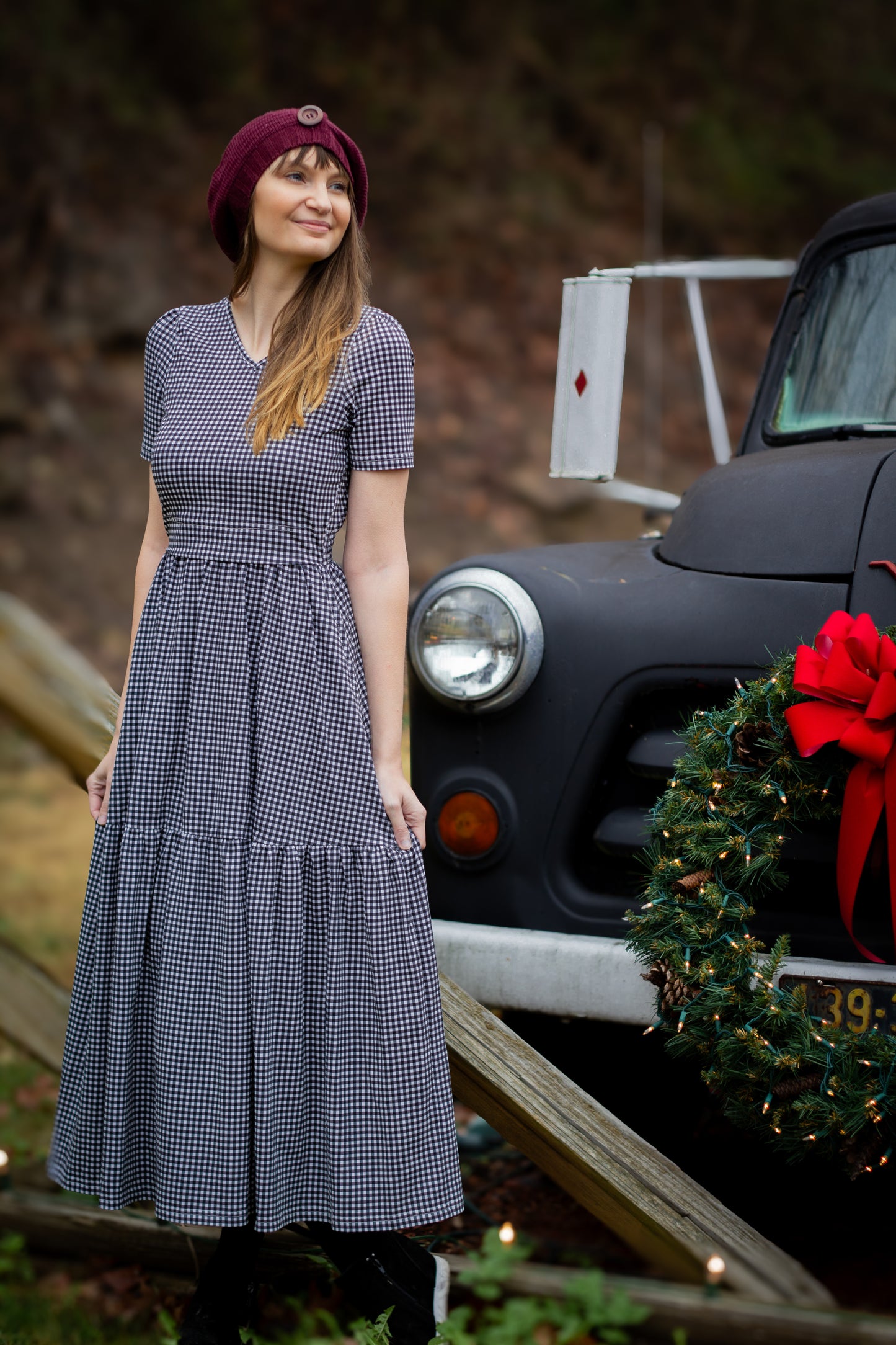 Graphite Gingham ~ Storybook Dress