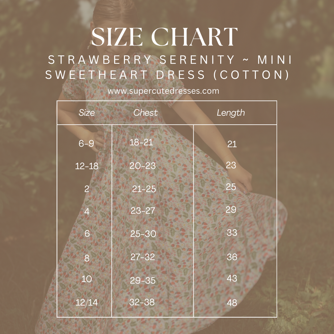 Strawberry Serenity ~ Mini Sweetheart Dress