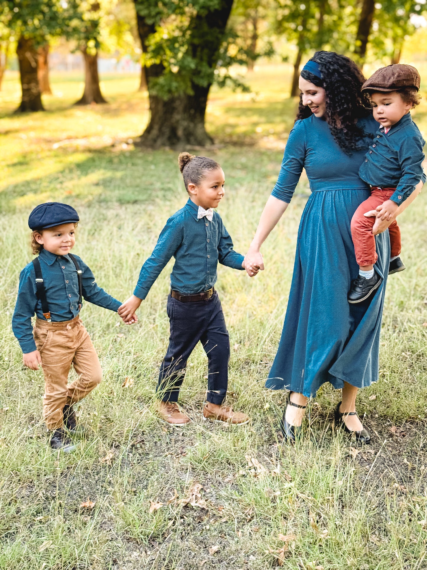 Indigo Lattice ~ Boy’s Brave Button-up