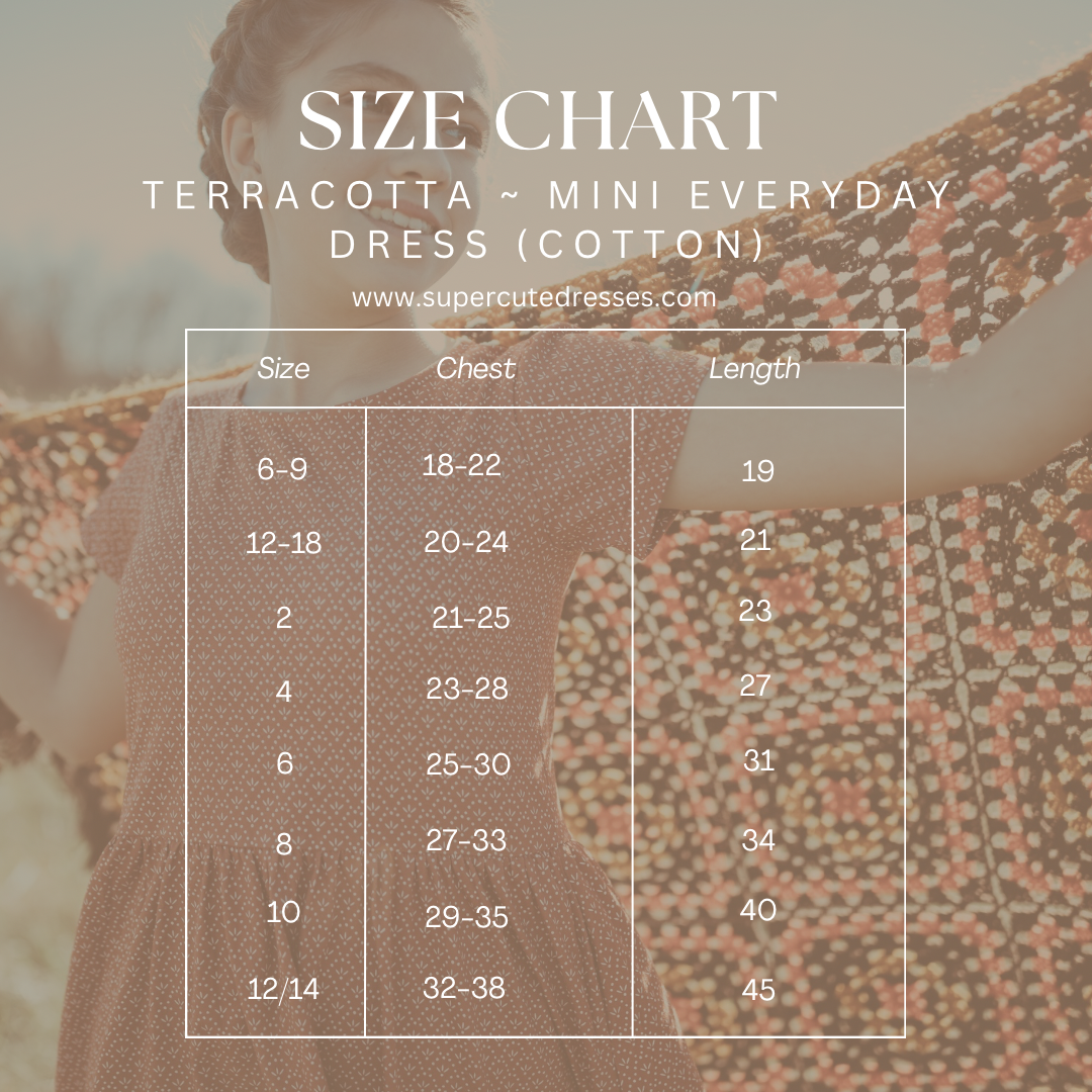 Terracotta ~ Mini Everyday Dress