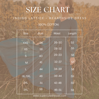 Indigo Lattice ~ Hearthside Maxi