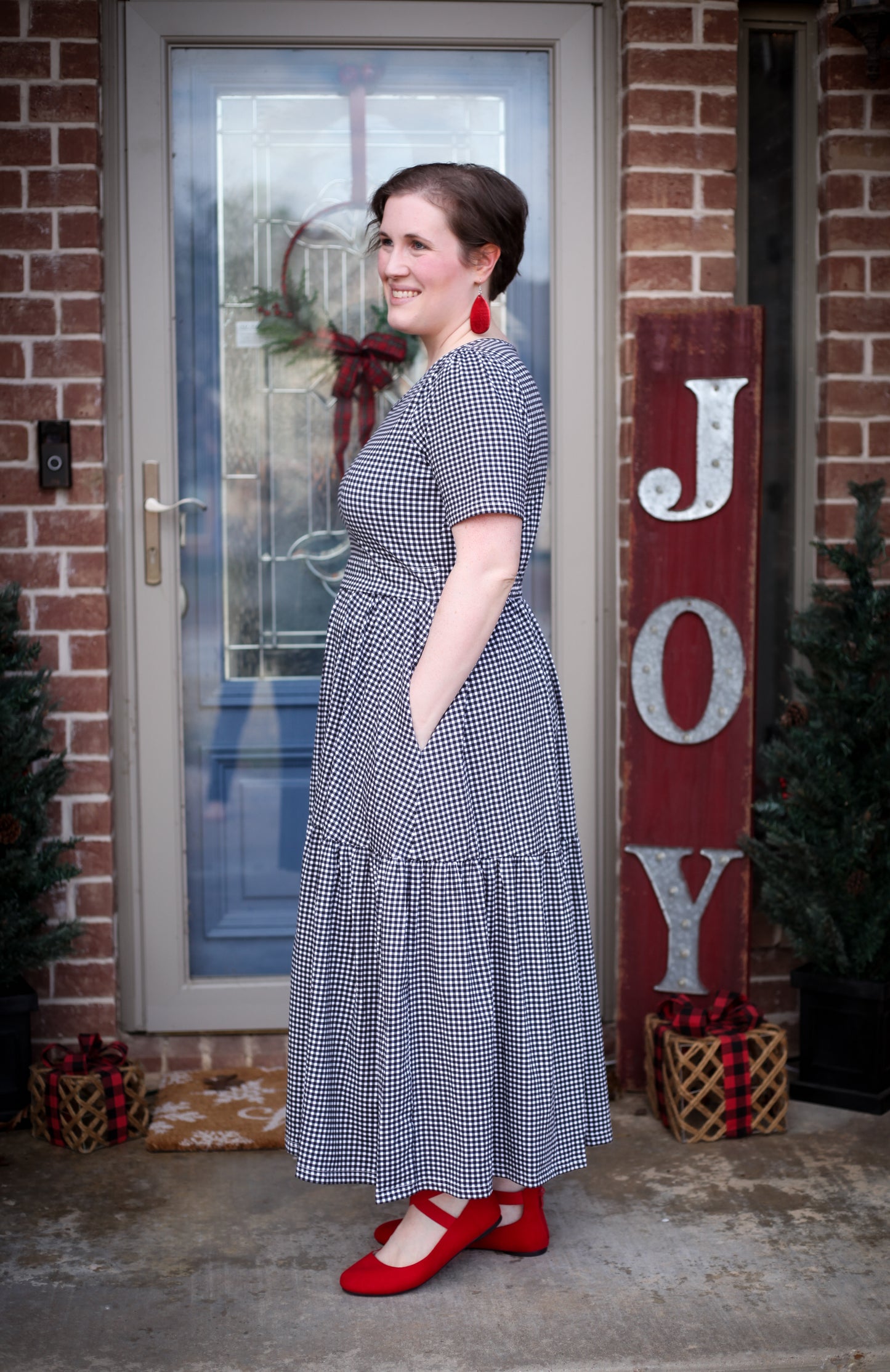 Graphite Gingham ~ Storybook Dress