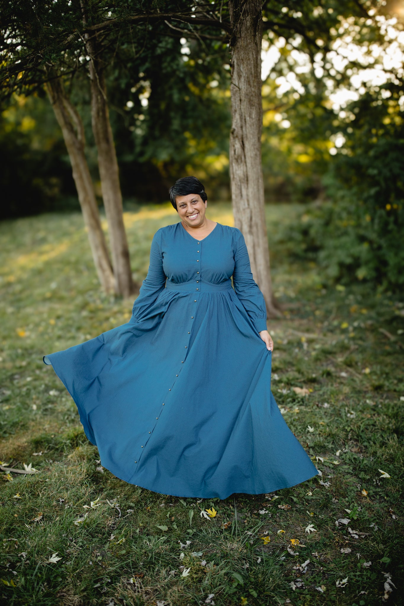 Indigo Lattice ~ Hearthside Maxi