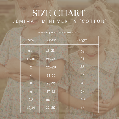 Jemima ~ Mini Verity Dress