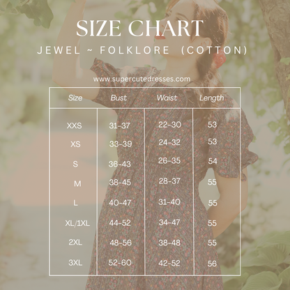 Jewel ~ Folklore Dress (cotton)