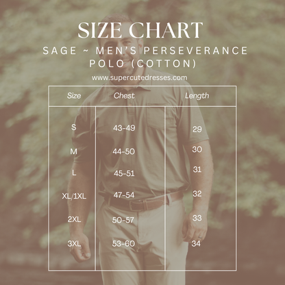 Sage ~ Men’s Perseverance Polo