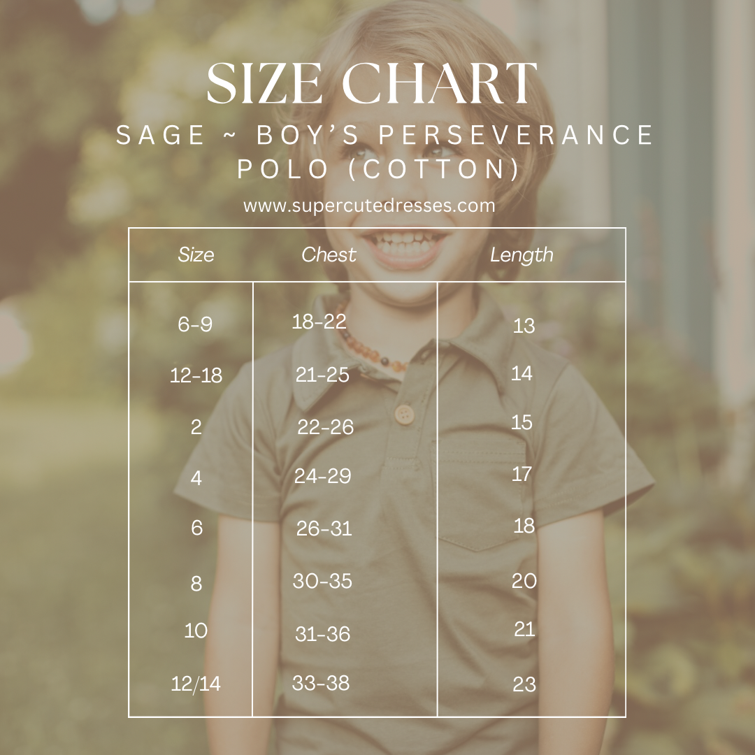 Sage ~ Boy’s Perseverance Polo