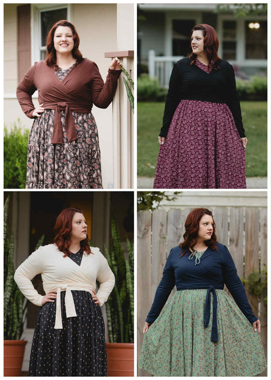 Poised Wrap—four colors