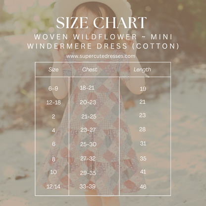 Woven Wildflower ~ Mini Windermere Dress