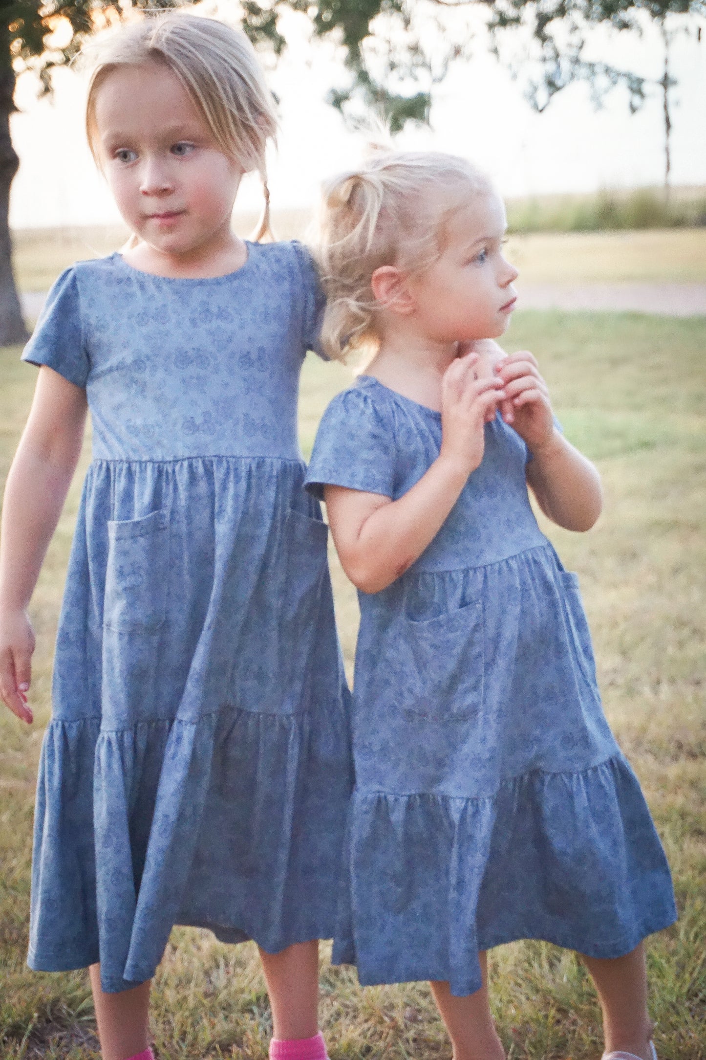 Periwinkle Pedals ~ Novella Patch Dress