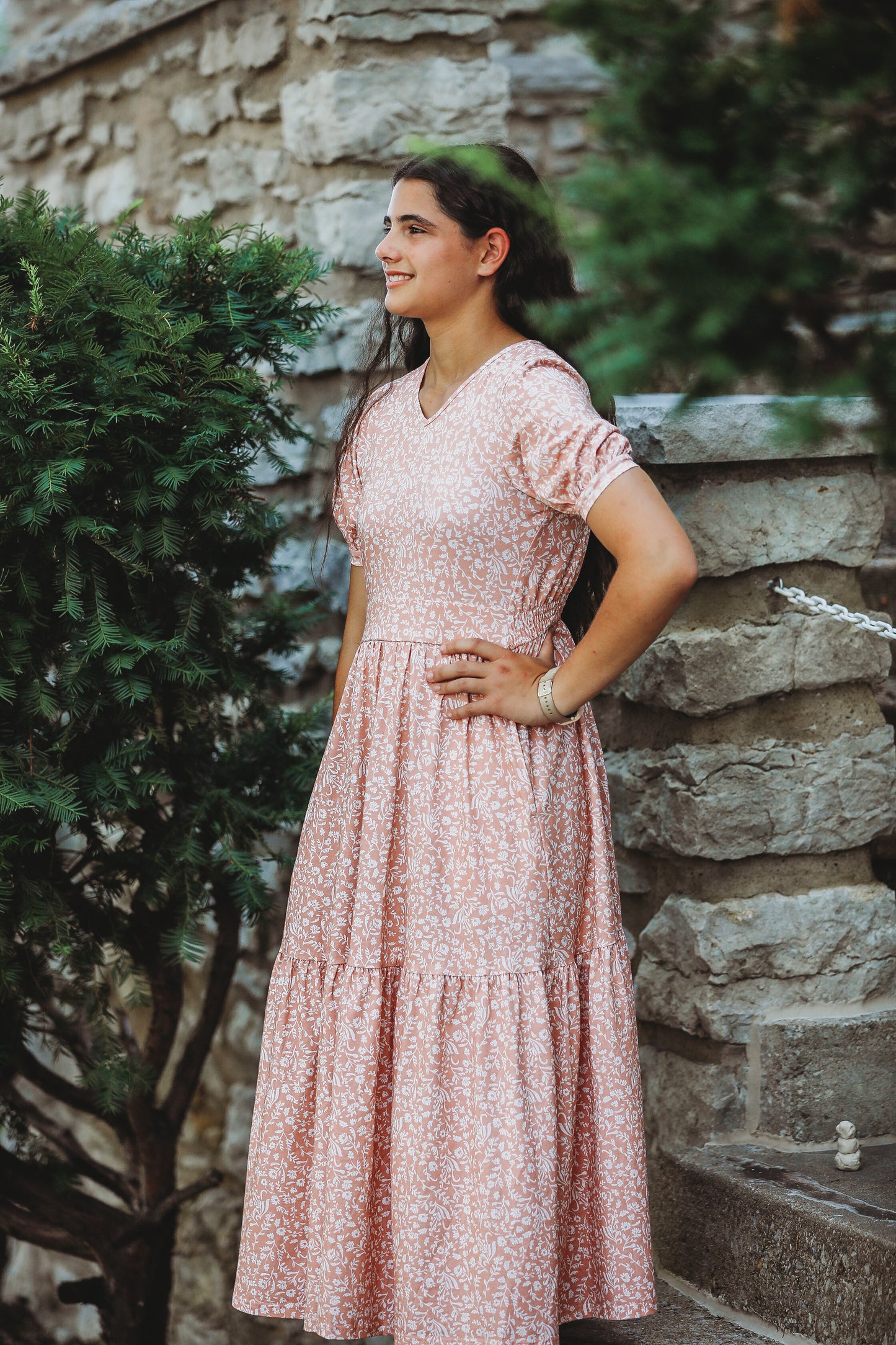 Scripted Floral ~ Storybook Dress