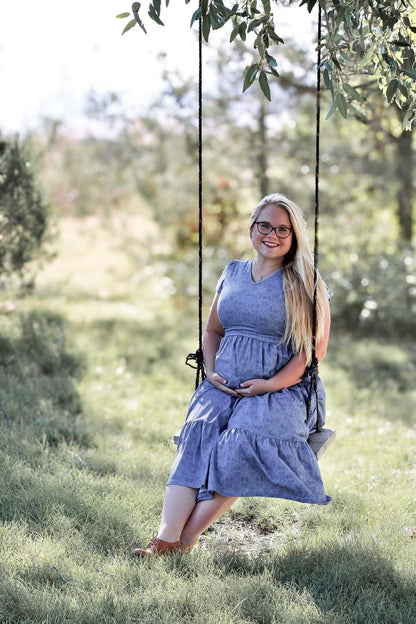 Periwinkle Pedals ~ Canterbury Patch Dress