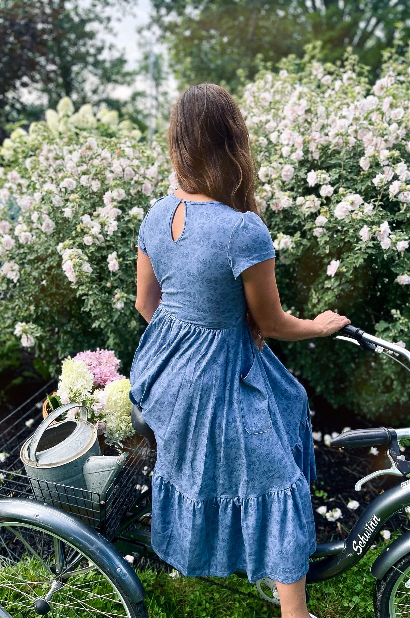 Periwinkle Pedals ~ Canterbury Patch Dress