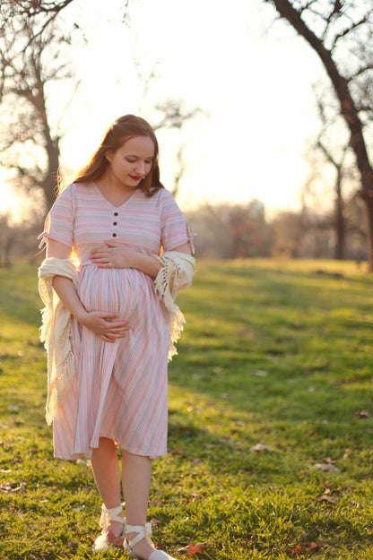 Pastel Pinstripes ~ Rowena Dress