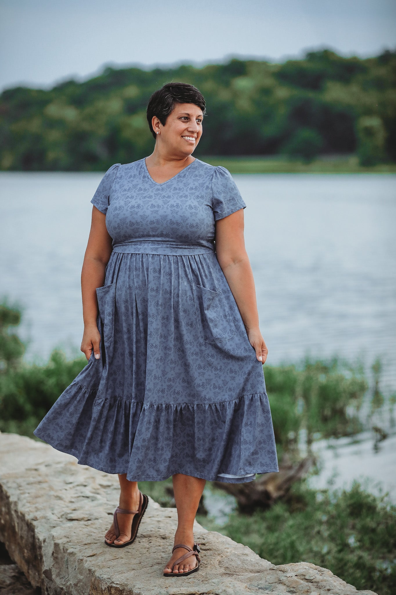 Periwinkle Pedals ~ Canterbury Patch Dress